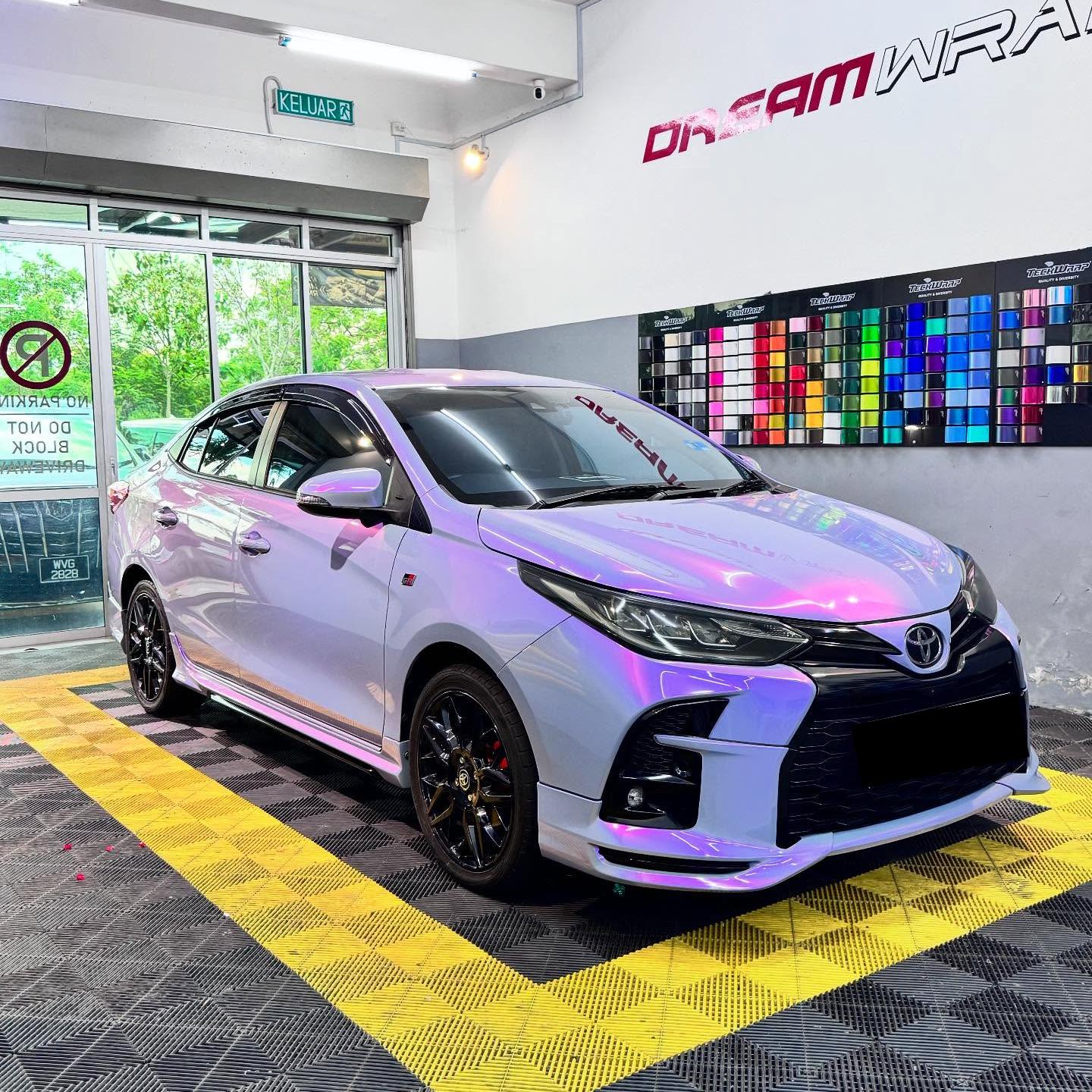 TPU Gloss Twin Candy Grey Purple Paint Protection Film