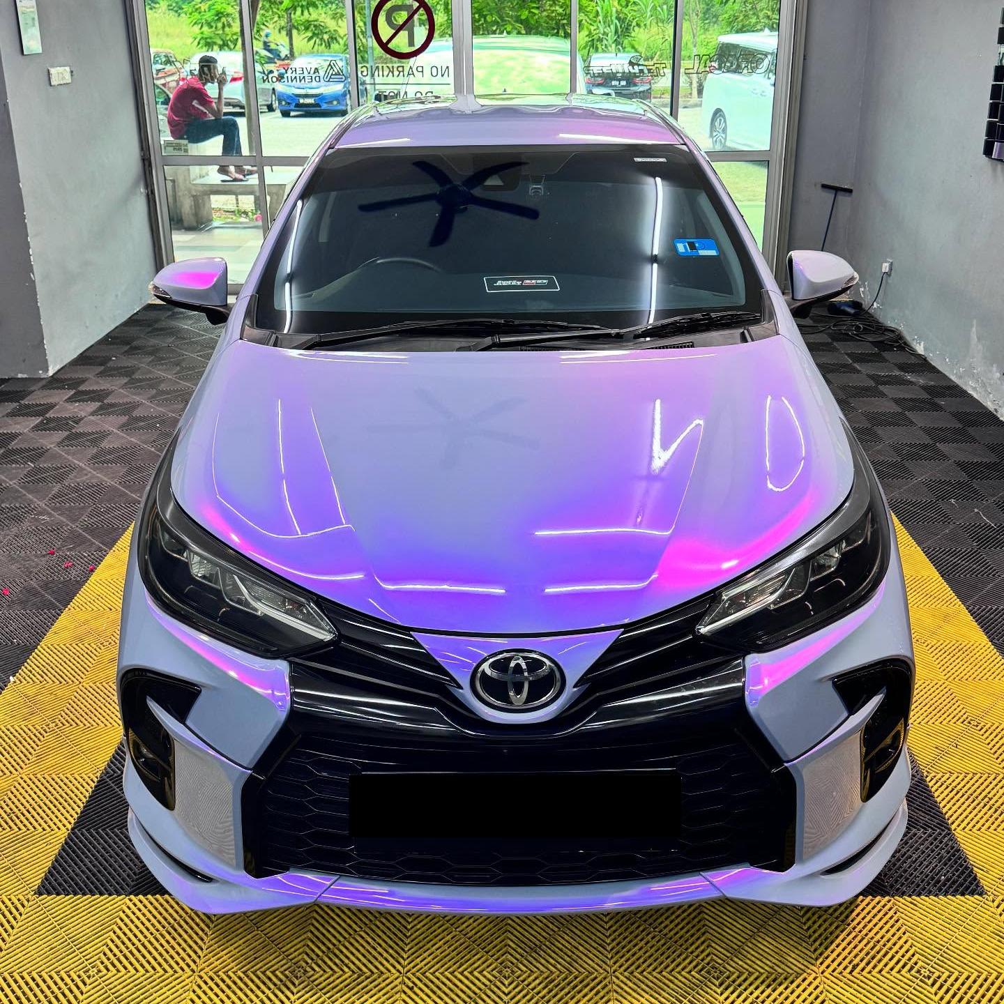 TPU Gloss Twin Candy Grey Purple Paint Protection Film