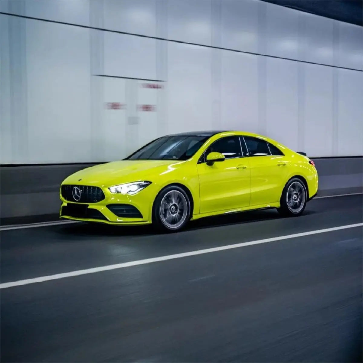 Gloss Acid Green Car Vinyl Wrap