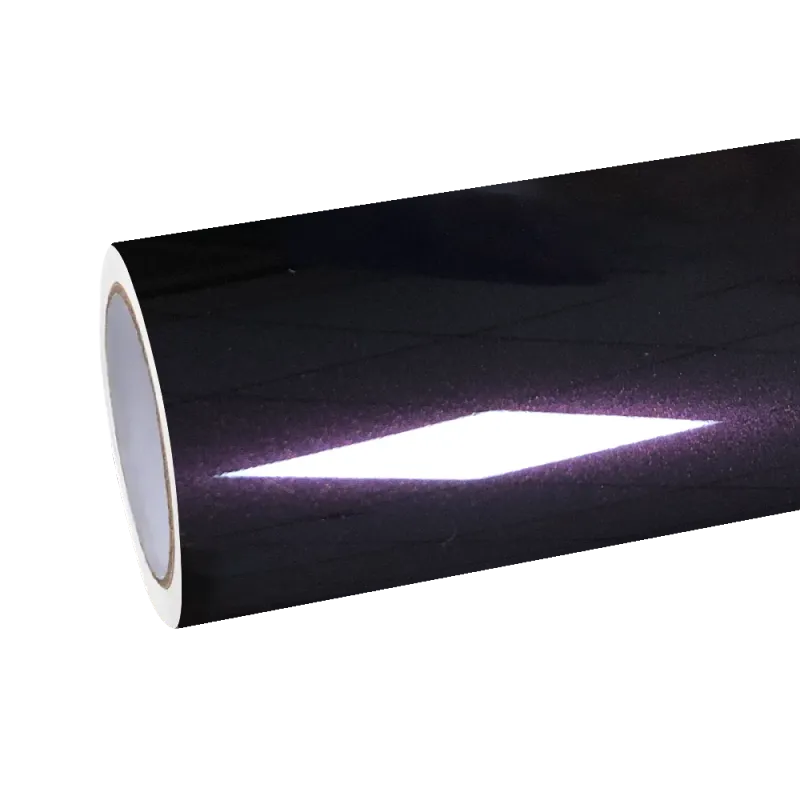 Gloss Amethyst Purple Car Vinyl Wrap Porsche PET