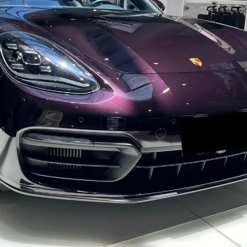 Gloss Amethyst Purple Car Vinyl Wrap Porsche PET