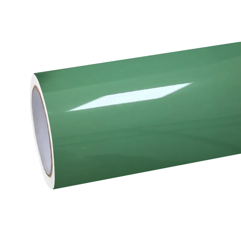 Gloss Porsche Weng Green Car Vinyl Wrap PET
