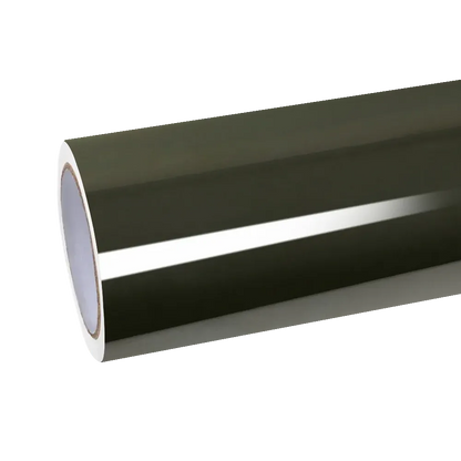 Gloss Black Olive Green Wrap Car Vinyl Wrap PET | Glossy Rifle Green Car Wrap