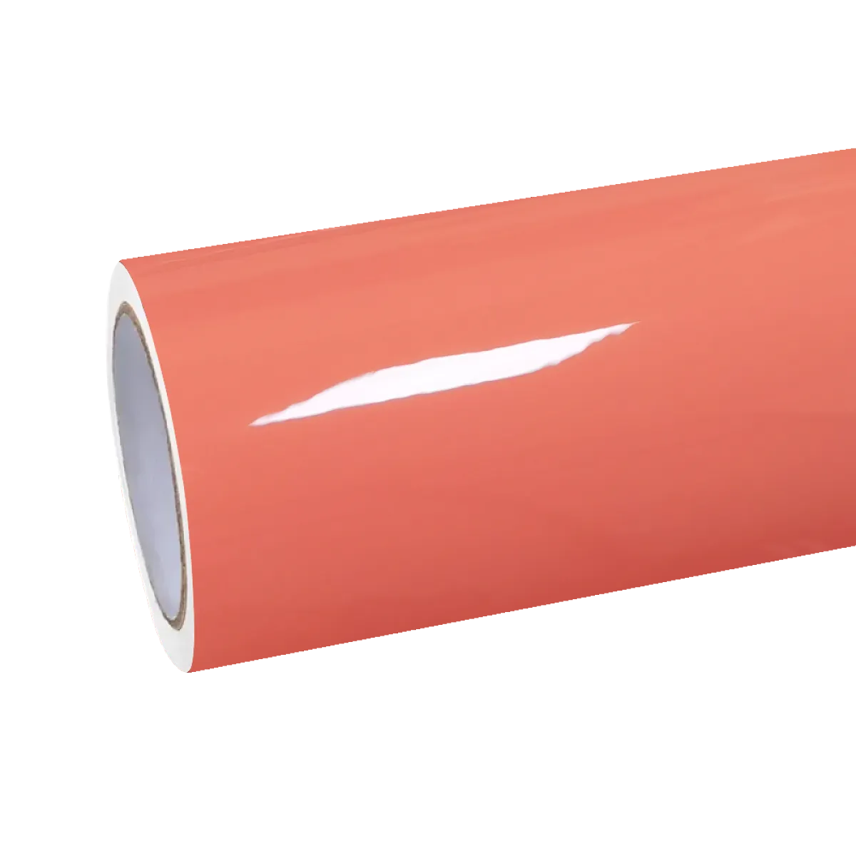 Gloss Coral Orange Car Vinyl Wrap PET