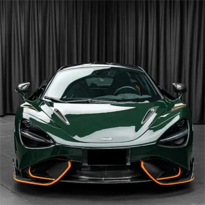 Gloss Crystal Dark Green Car Vinyl Wrap PET
