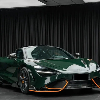 Gloss Crystal Dark Green Car Vinyl Wrap PET