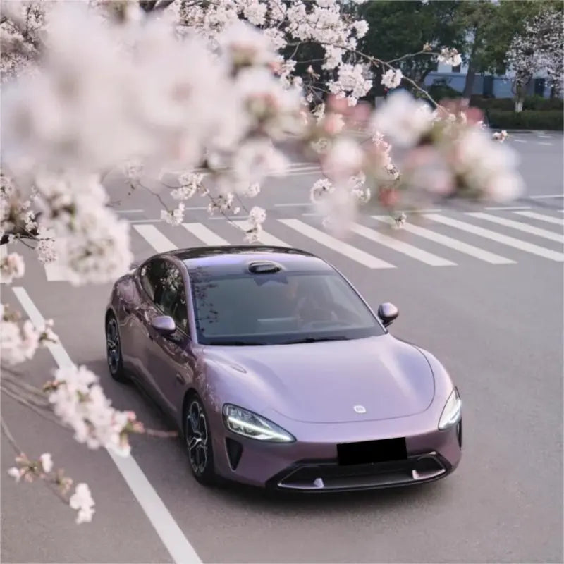 Gloss Crystal Sunshine Purple Car Vinyl Wrap PET