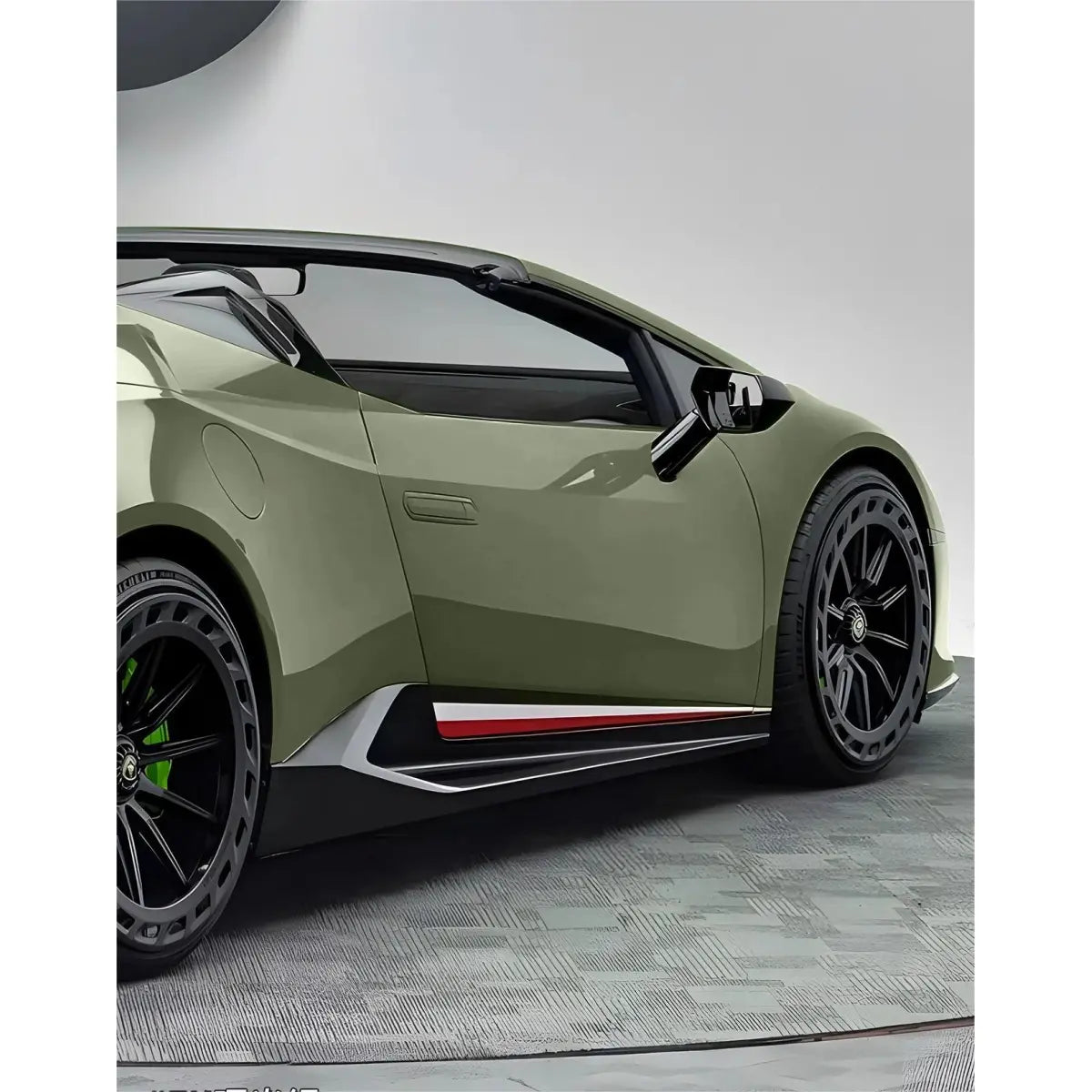 Gloss Dawn Green Car Vinyl Wrap PET