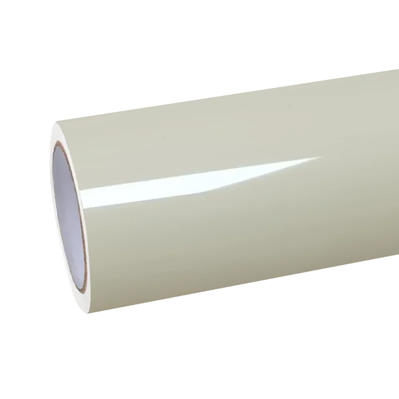 Gloss Khaki Milan Yellow Car Vinyl Wrap PET