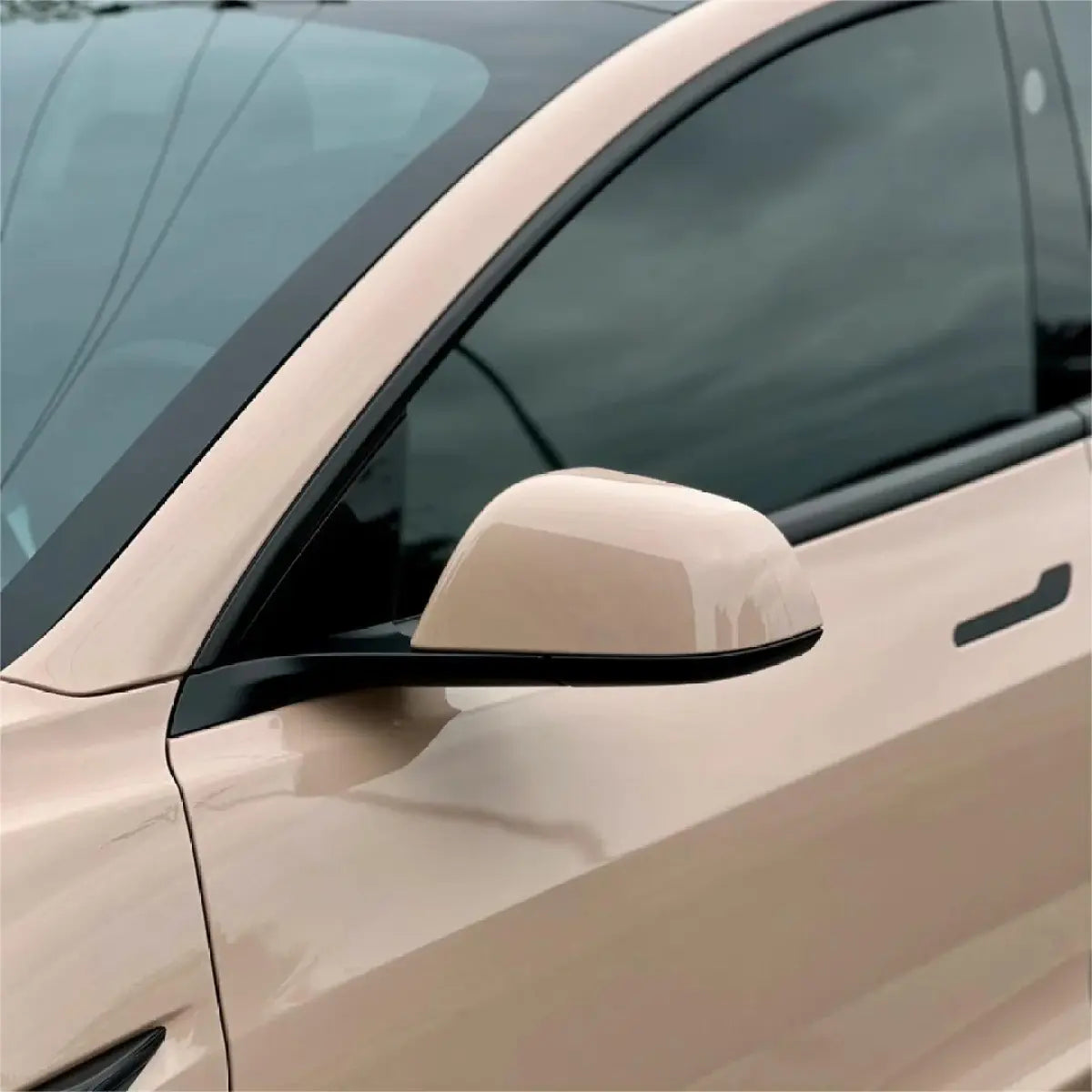 Gloss Super Shine Latte Car Vinyl Wrap PET