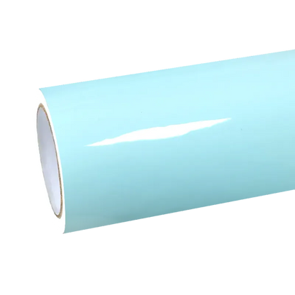 Gloss Ice Blue Car Vinyl Wrap PET