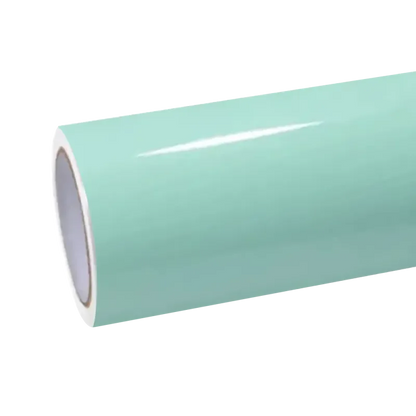 Gloss Light Mint Cragginess Green Car Vinyl Wrap PET