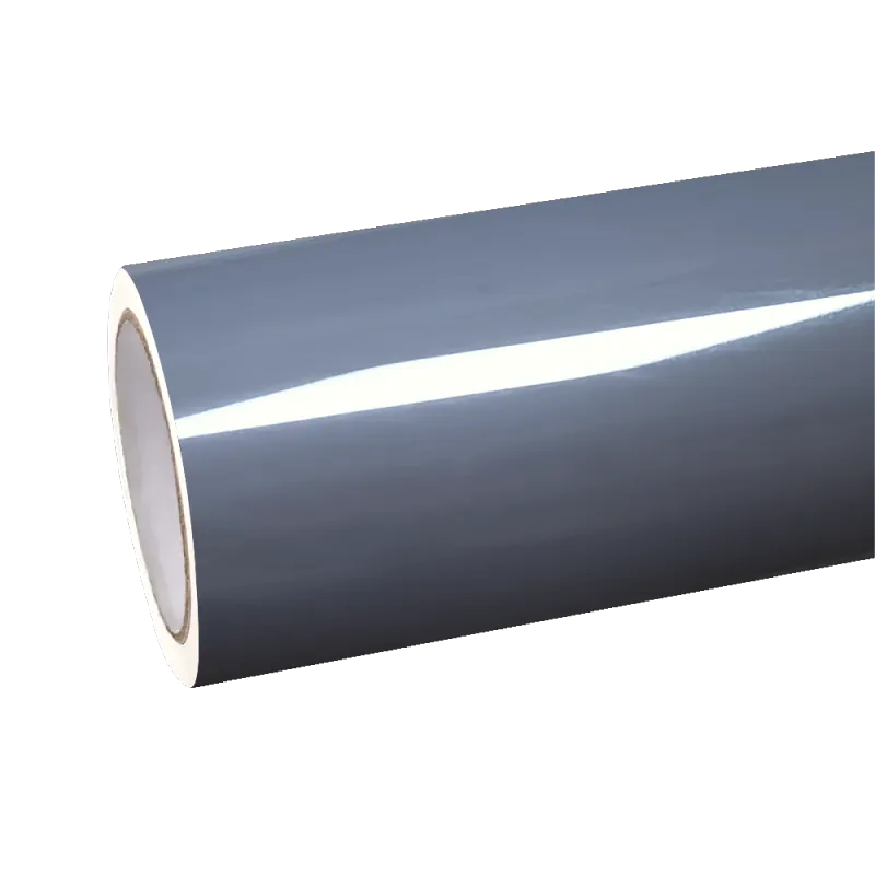 Gloss Light Slate Grey Car Vinyl Wrap PET
