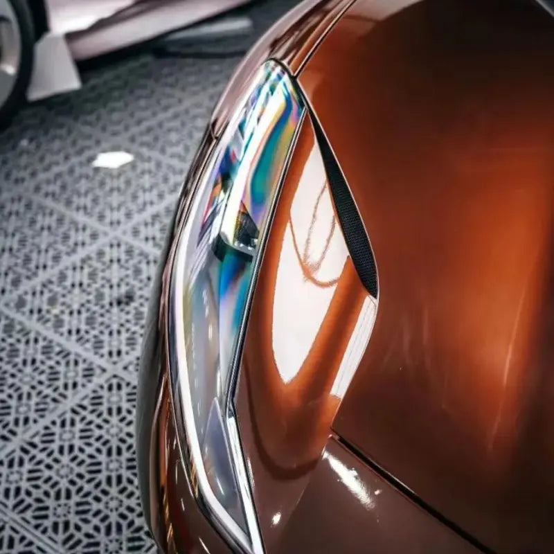 Gloss Metallic Liquid Coffee Brown Car Vinyl Wrap PET