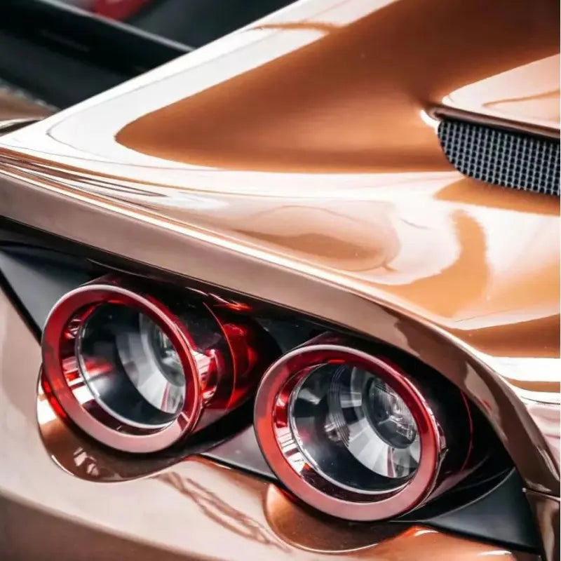 Gloss Metallic Liquid Coffee Brown Car Vinyl Wrap PET
