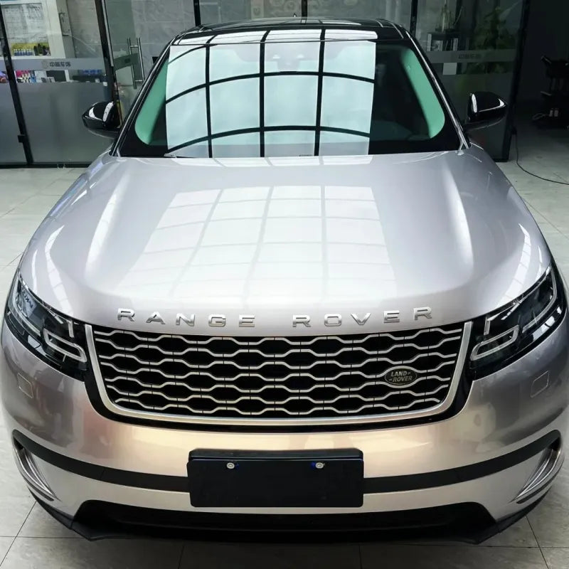 Gloss Liquid Land Rover Velar Silver Car Vinyl Wrap PET