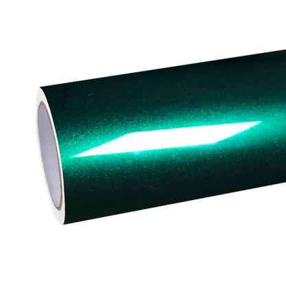 Gloss Metallic Agate Green Car Vinyl Wrap PET