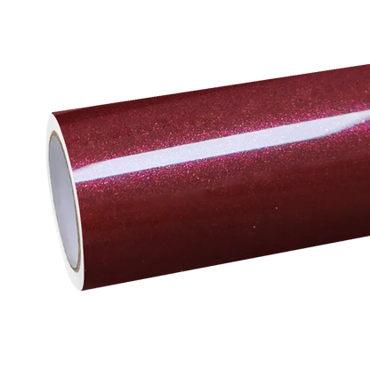 Gloss Metallic Cherry Red Car Vinyl Wrap