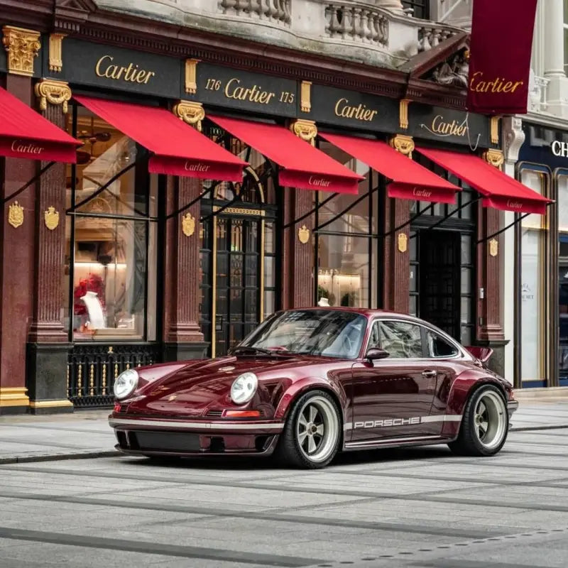 Gloss Metallic Cherry Red Car Vinyl Wrap