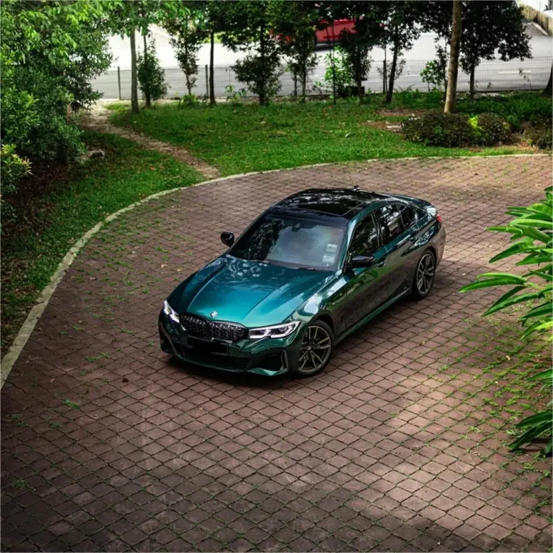 Gloss Metallic British Royal Green Car Vinyl Wrap PET