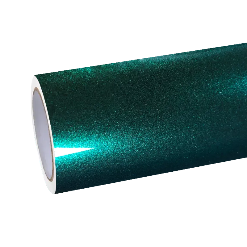 Gloss Metallic British Royal Green Car Vinyl Wrap PET
