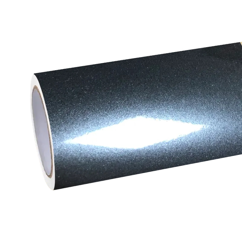 Gloss Metallic Cadet Grey Car Vinyl Wrap