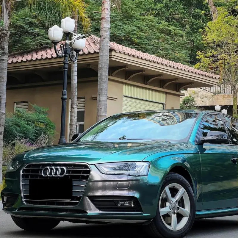 Gloss Metallic Celadon Green Car Vinyl Wrap PET