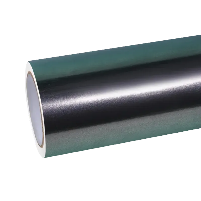 Gloss Metallic Celadon Green Car Vinyl Wrap PET