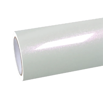 Gloss Metallic Chameleon Diamond Pink White Car Vinyl Wrap