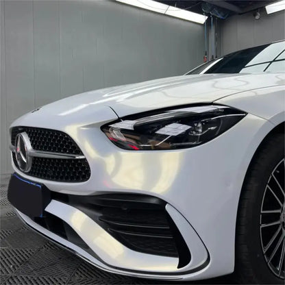 Gloss Metallic Chameleon Pearl Gold White Car Vinyl Wrap Audi PET