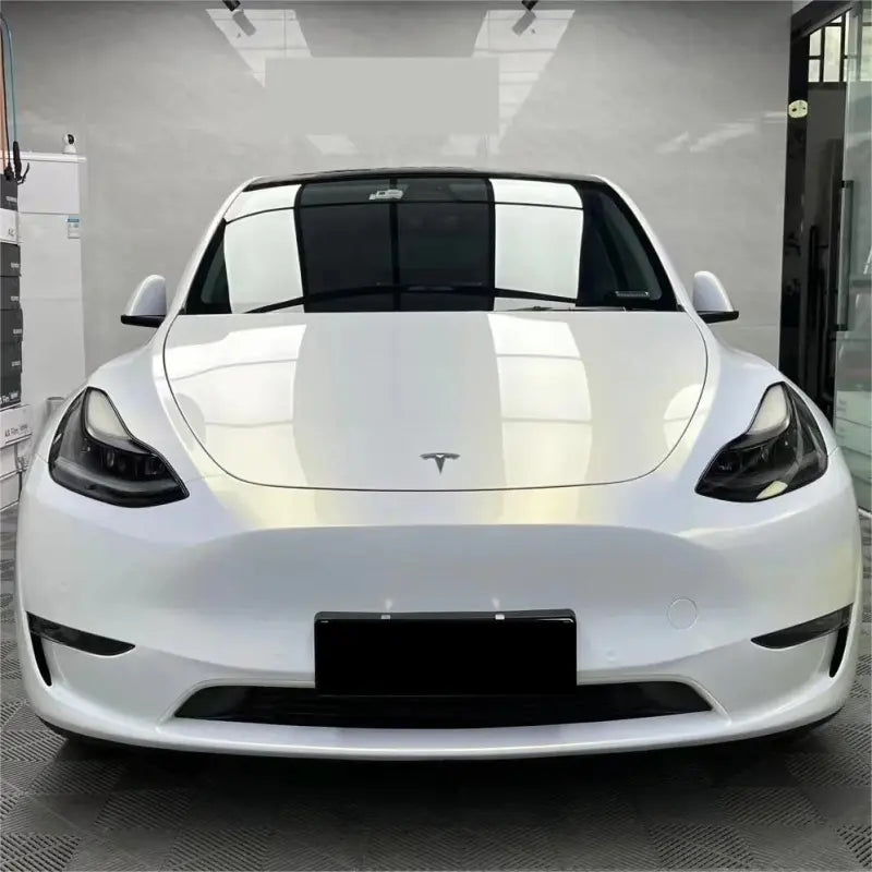 Gloss Metallic Chameleon Pearl Gold White Car Vinyl Wrap Audi PET