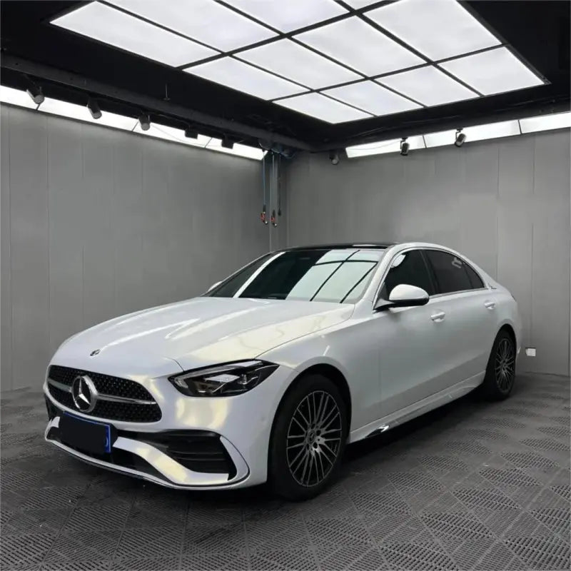 Gloss Metallic Chameleon Pearl Gold White Car Vinyl Wrap Audi PET