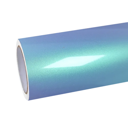 Gloss Metallic Chameleon Green Blue Car Vinyl Wrap