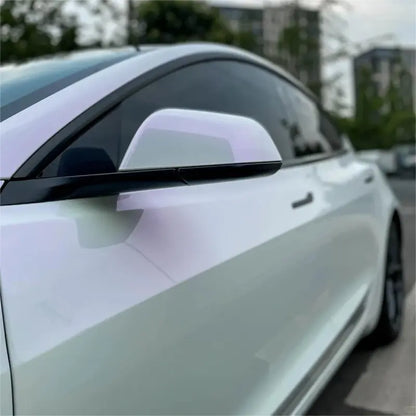 Gloss Chameleon Pearl Purple White Car Vinyl Wrap PET