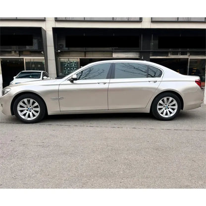 Gloss Metallic Champagne Light Gold Car Vinyl Wrap PET