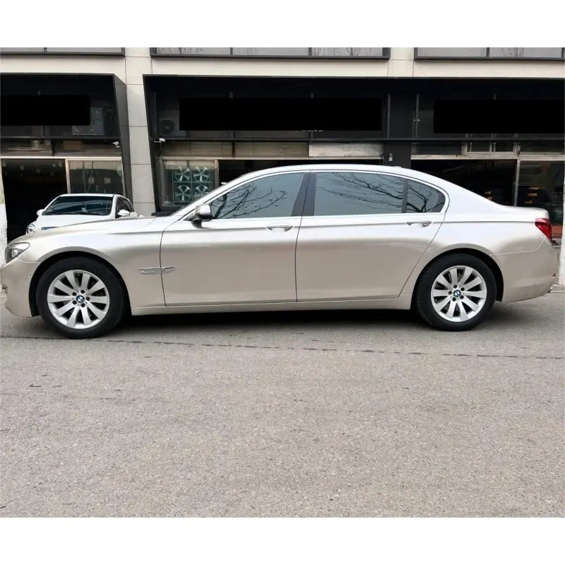 Gloss Metallic Champagne Light Gold Car Vinyl Wrap PET
