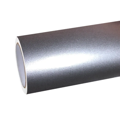 Gloss Metallic Combat Grey Car Vinyl Wrap PET