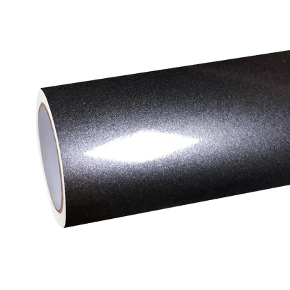 Gloss Metallic Destroyer Grey Car Vinyl Wrap PET