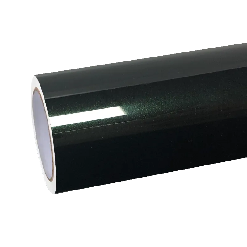 Gloss Metallic Diamond Benz Emerald Green Car Vinyl Wrap PET