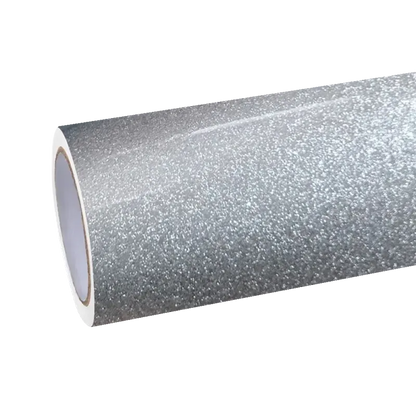 Gloss Metallic Diamond Silver Car Vinyl Wrap