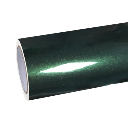 Gloss Metallic Forest Green Car Vinyl Wrap Audi