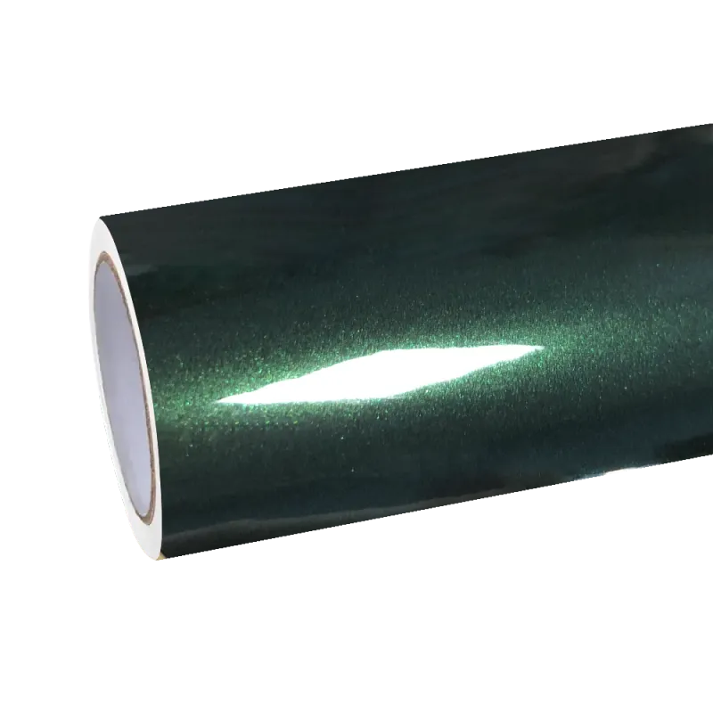 Gloss Metallic Forest Green Car Vinyl Wrap Audi