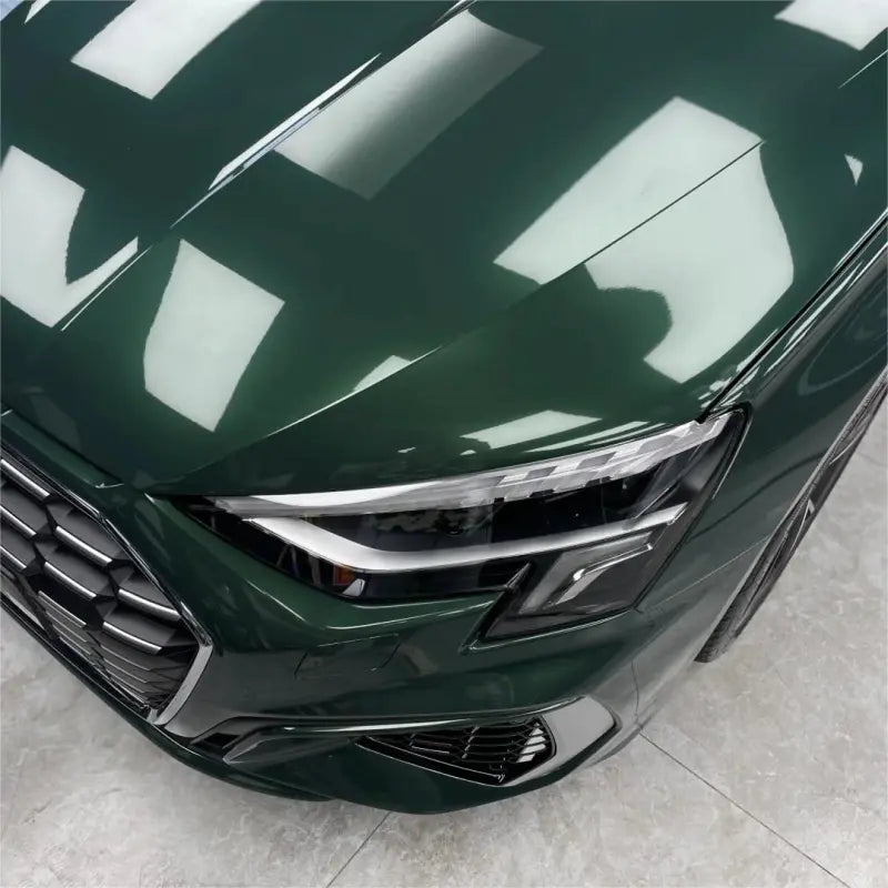 Gloss Metallic Forest Green Car Vinyl Wrap Audi