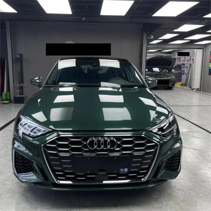 Gloss Metallic Forest Green Car Vinyl Wrap Audi