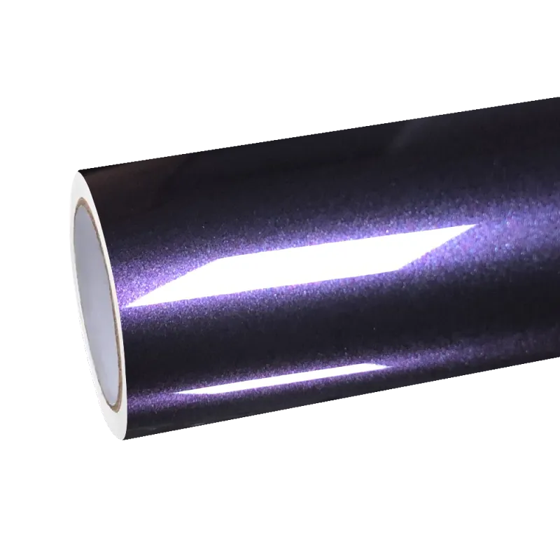 Gloss Metallic Galaxy Purple Car Vinyl Wrap PET