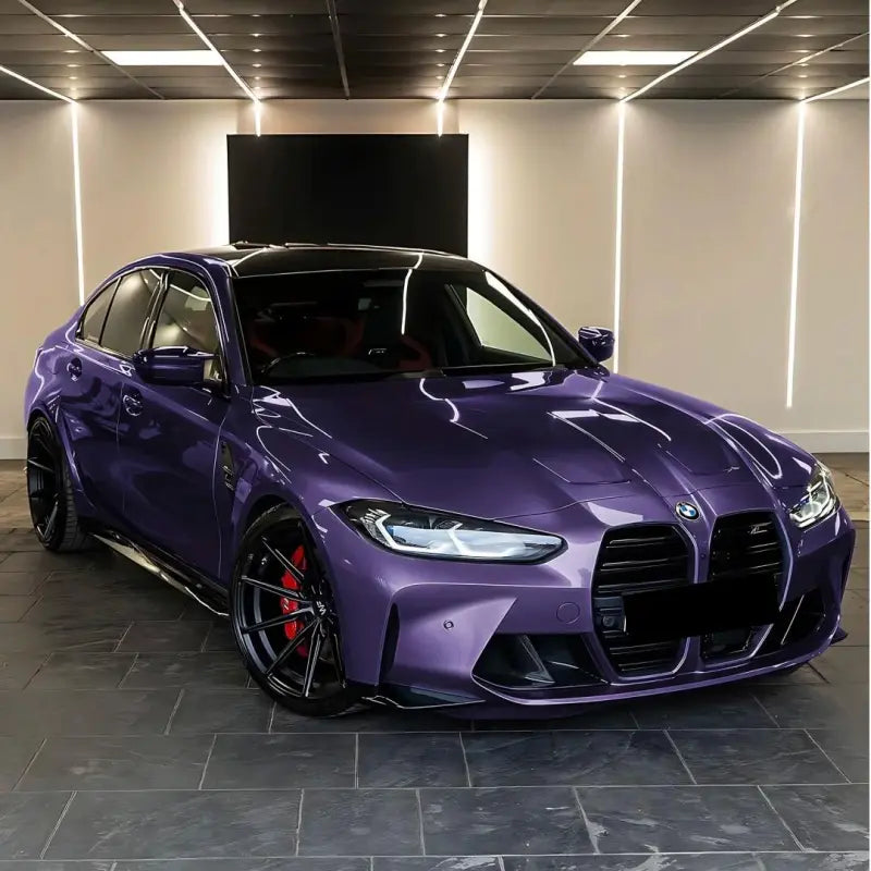 Gloss Metallic Galaxy Purple Car Vinyl Wrap PET