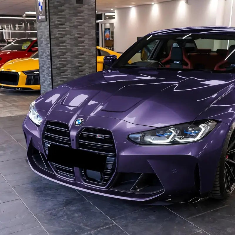 Gloss Metallic Galaxy Purple Car Vinyl Wrap PET