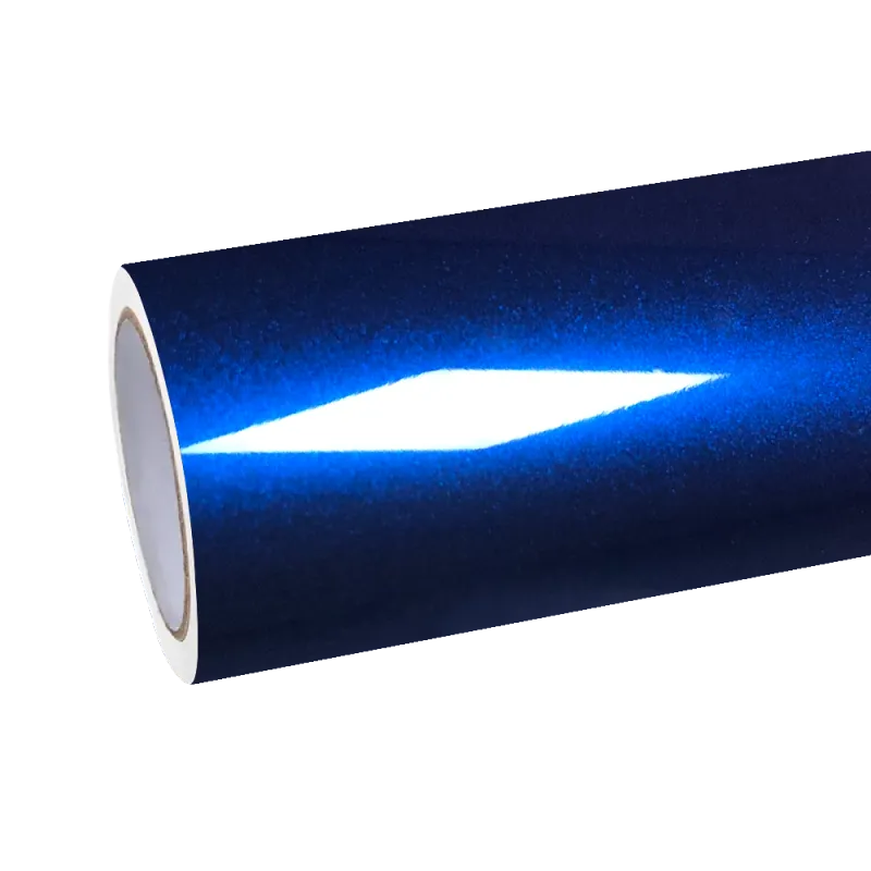 Gloss Metallic Gentian Blue Car Vinyl Wrap