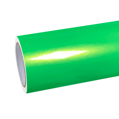Gloss Metallic Gold Green Car Vinyl Wrap PET