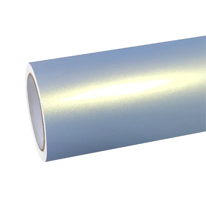 Gloss Metallic Chameleon Blue Gold Car Vinyl Wrap
